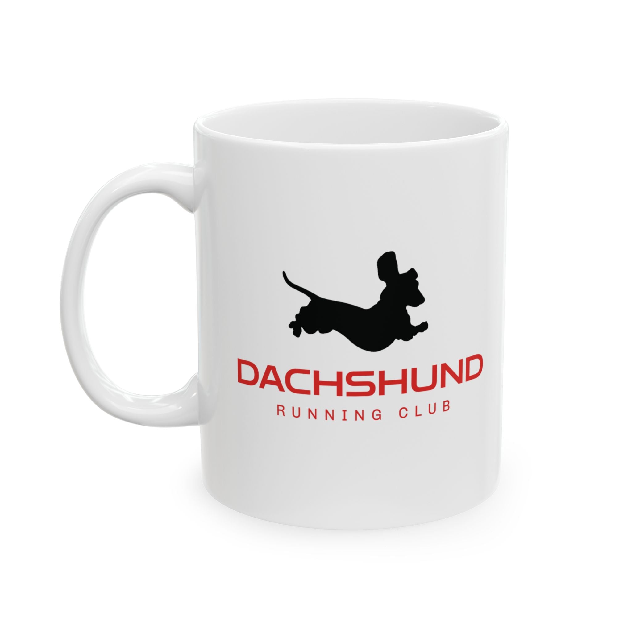 Dachshund Running Club Mug, Dachshund 11 oz Coffee Mug, Dachshund Gift, Dachshund Lover Mug, Dachshund Owner Cute Mug, Wiener Ceramic Mug
