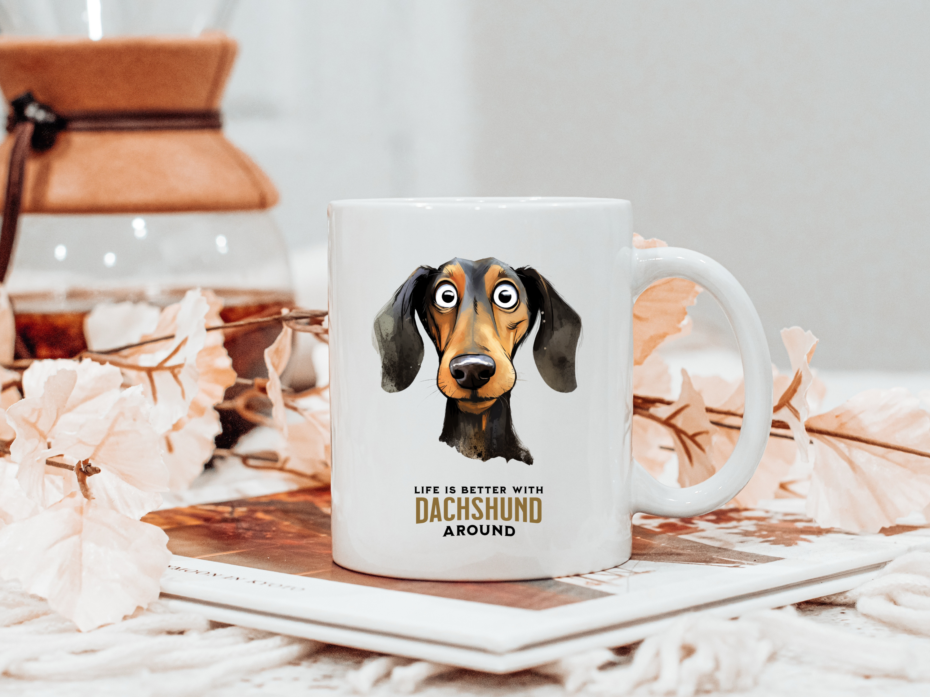 Dachshund 11 oz Mug, Doxie Wiener Dachshund Gift, Dachshund Mug