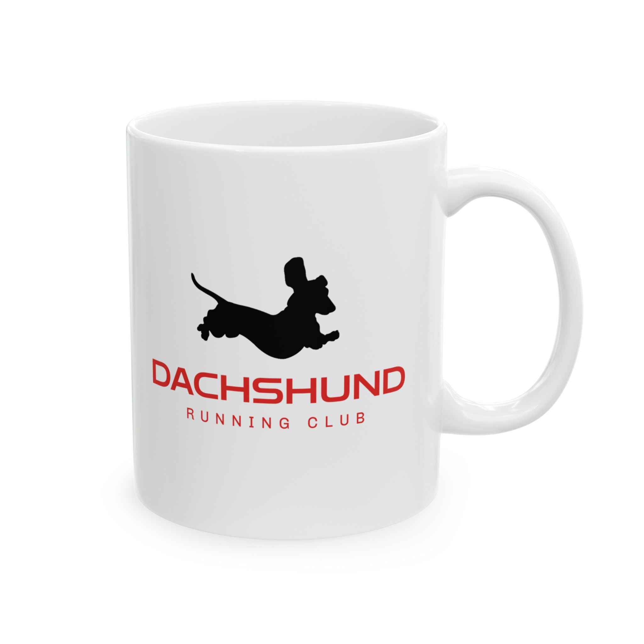 Dachshund Running Club Mug, Dachshund 11 oz Coffee Mug, Dachshund Gift, Dachshund Lover Mug, Dachshund Owner Cute Mug, Wiener Ceramic Mug