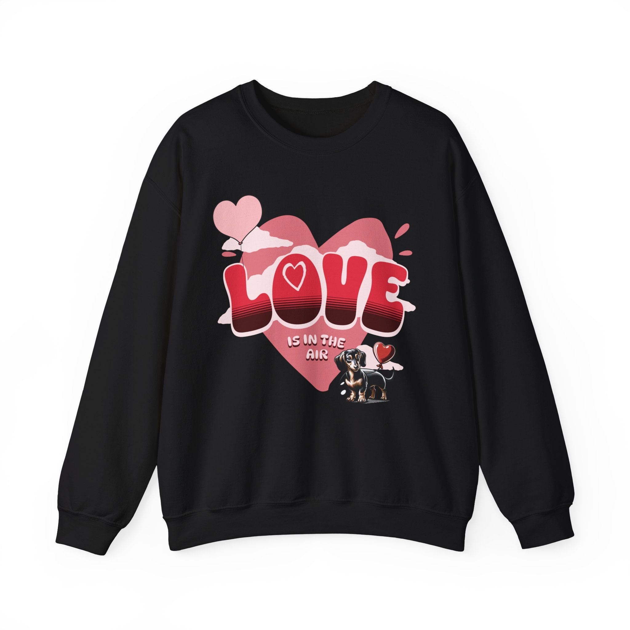Dachshund Valentine Sweatshirt, Wiener Dog sweater with love, Dachshund Valentines Day Shirt, Dachshund Lover Gift, Wiener owner sweater