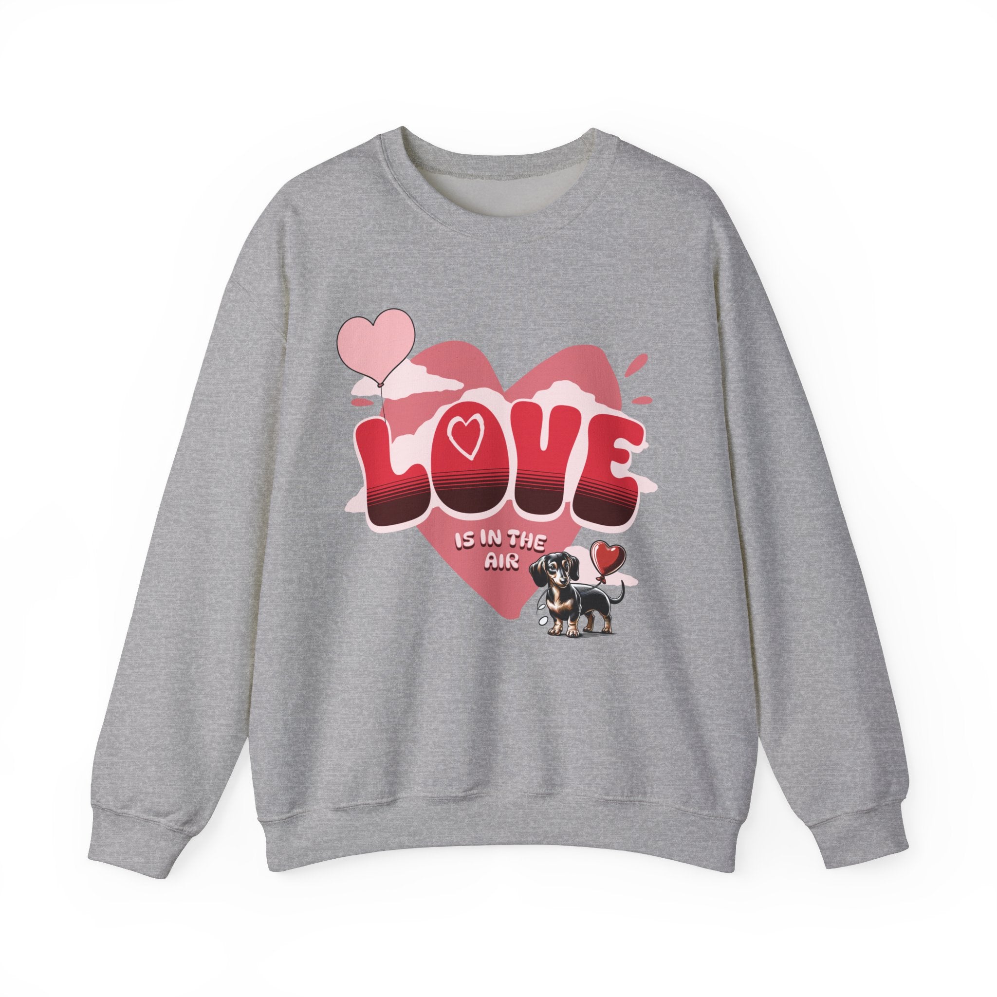 Dachshund Valentine Sweatshirt, Wiener Dog sweater with love, Dachshund Valentines Day Shirt, Dachshund Lover Gift, Wiener owner sweater