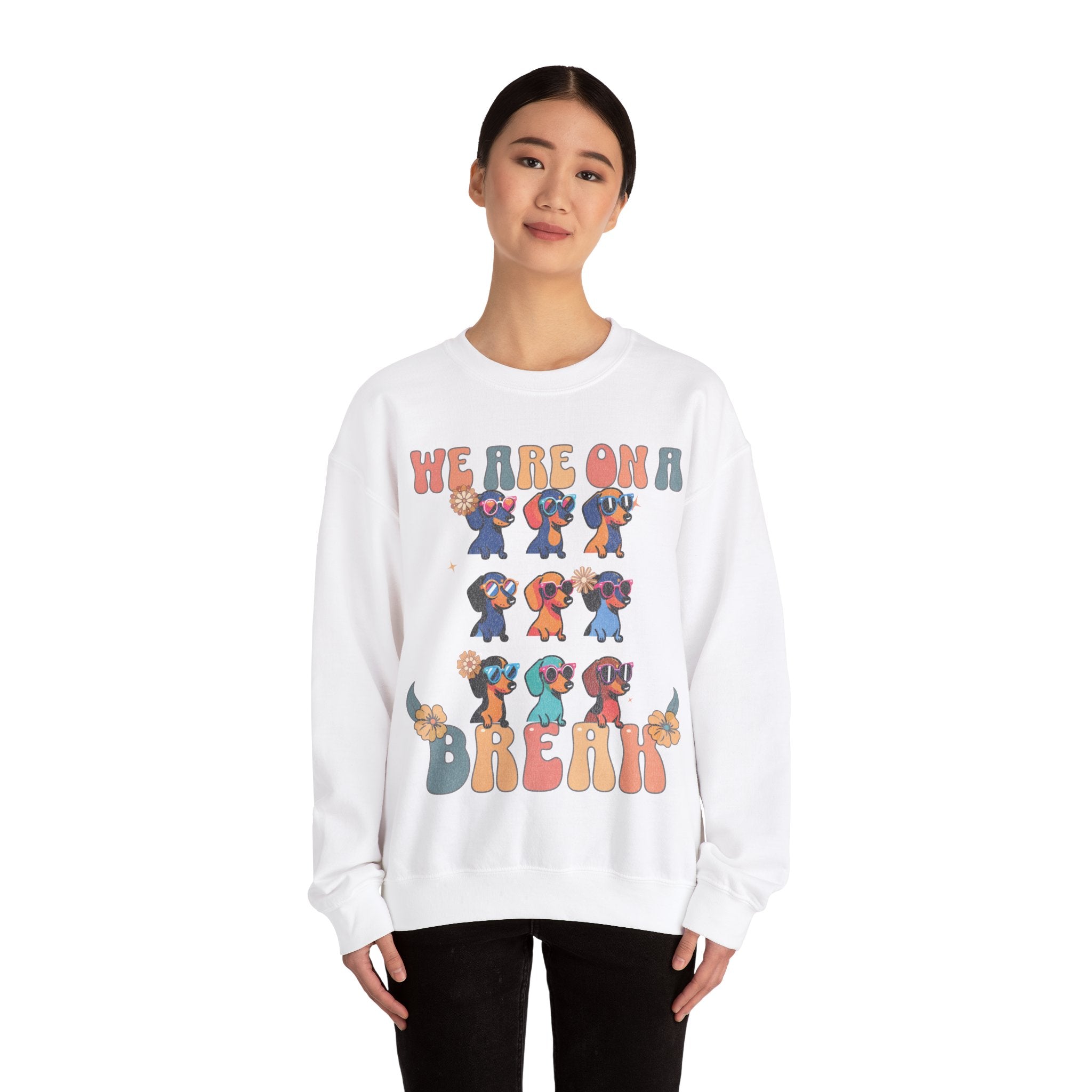 Dachshund Sweatshirt, Dachshund Mom Crewneck, Doxie Lover Gift, Wiener Owner Gift, Wiener Dog Mom Shirt, Funny Doxie Groovy Pullover