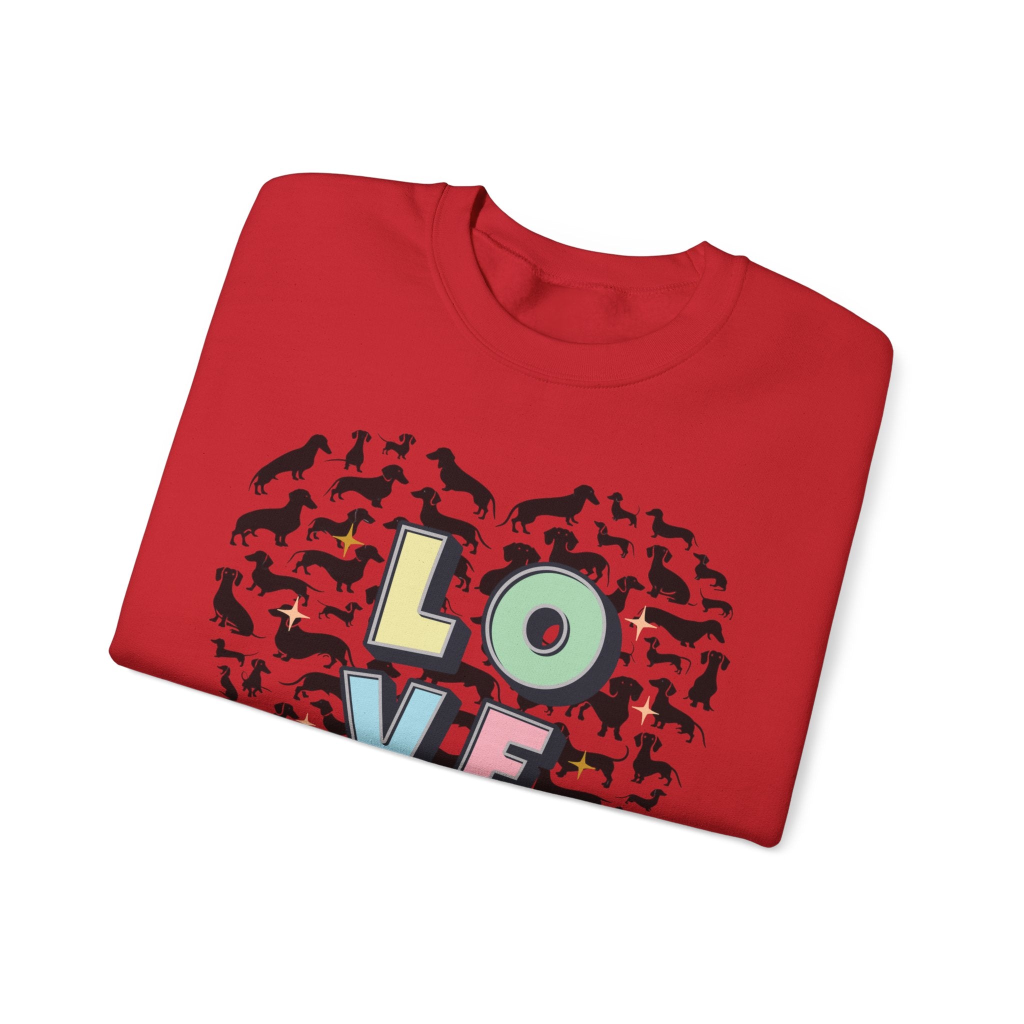 Dachshund Valentine Sweatshirt, Wiener sweater with love, Doxie Valentines Day Shirt, Dachshund Lover Gift, Dachshund Valentine pullup
