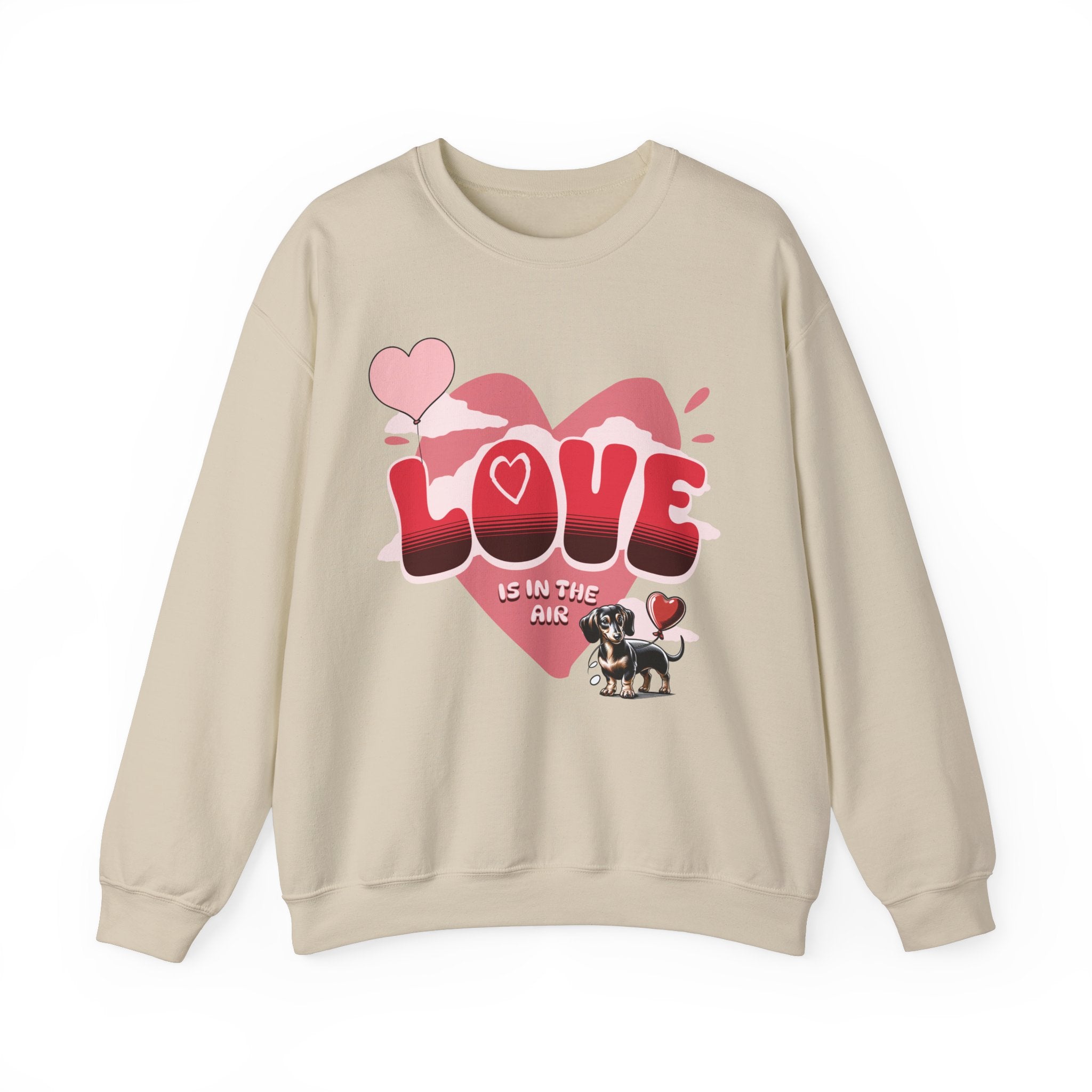 Dachshund Valentine Sweatshirt, Wiener Dog sweater with love, Dachshund Valentines Day Shirt, Dachshund Lover Gift, Wiener owner sweater