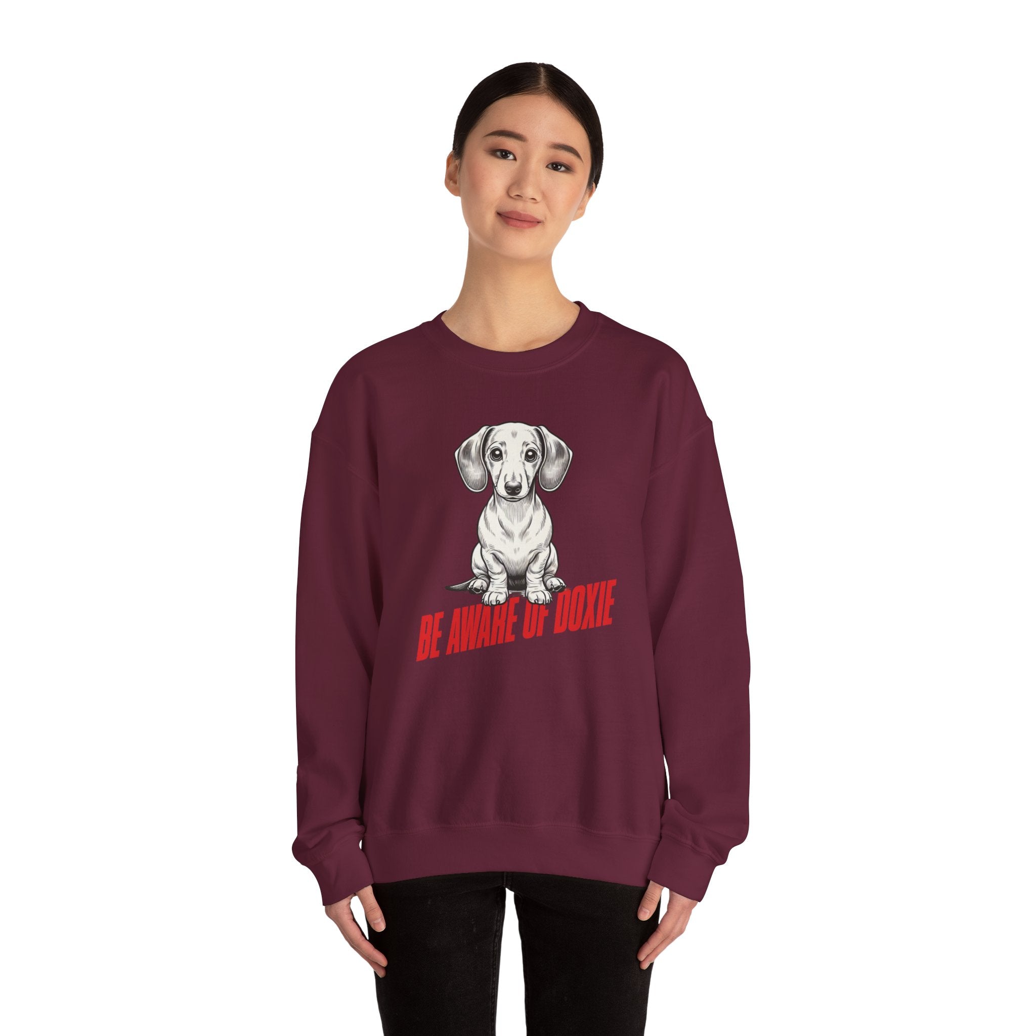 Dachshund Sweatshirt, Wiener Be Aware of Doxie shirt, Wiener Mom shirt, Doxie Lover Gift, Dachshund Owner Gift, Dog Mom Shirt, Wiener Tshirt