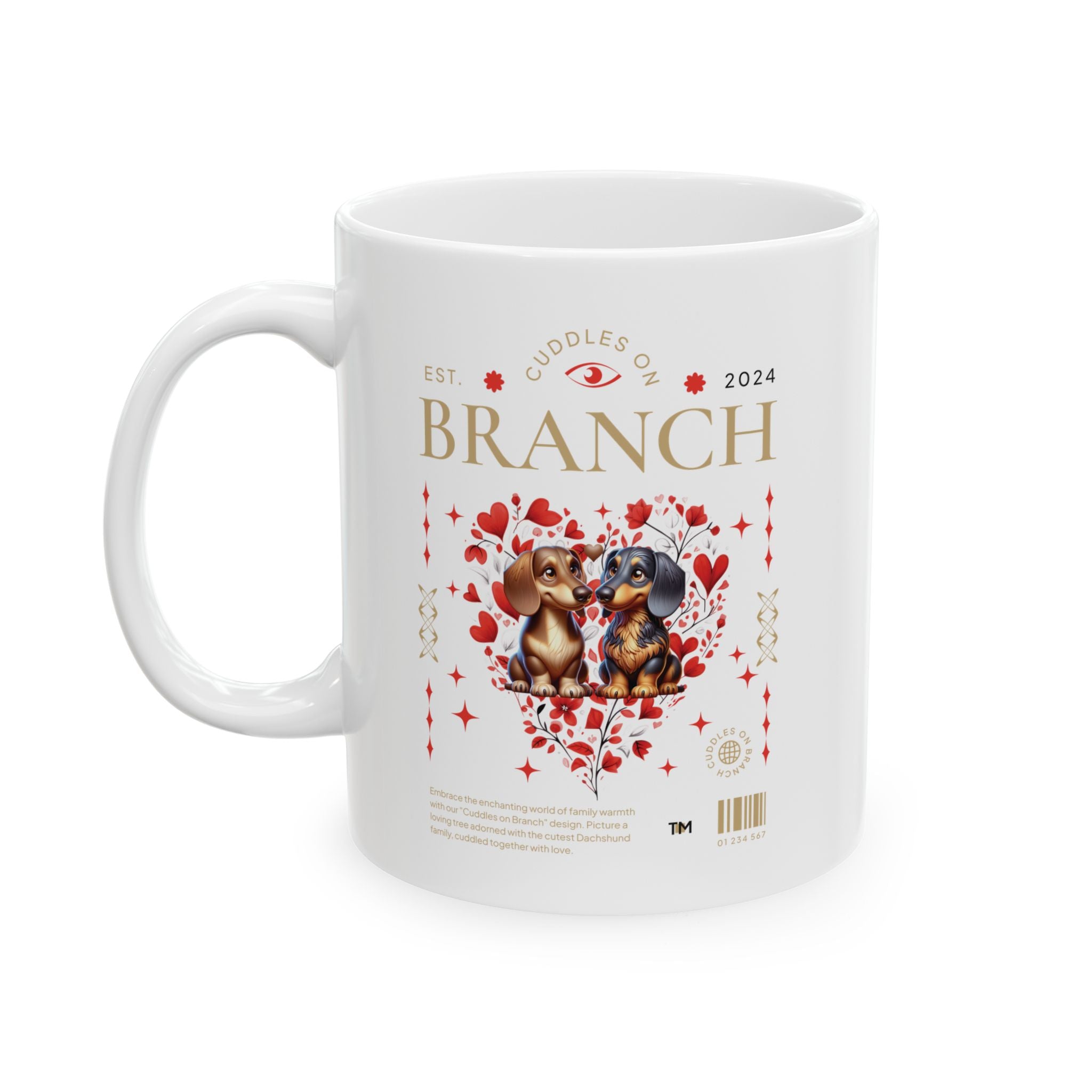 Dachshund Love Mug, Dachshund 11 oz Coffee Mug, Dachshund Gift, Dachshund Lover Mug, Dachshund Owner Cute Mug, Wiener Ceramic Mug