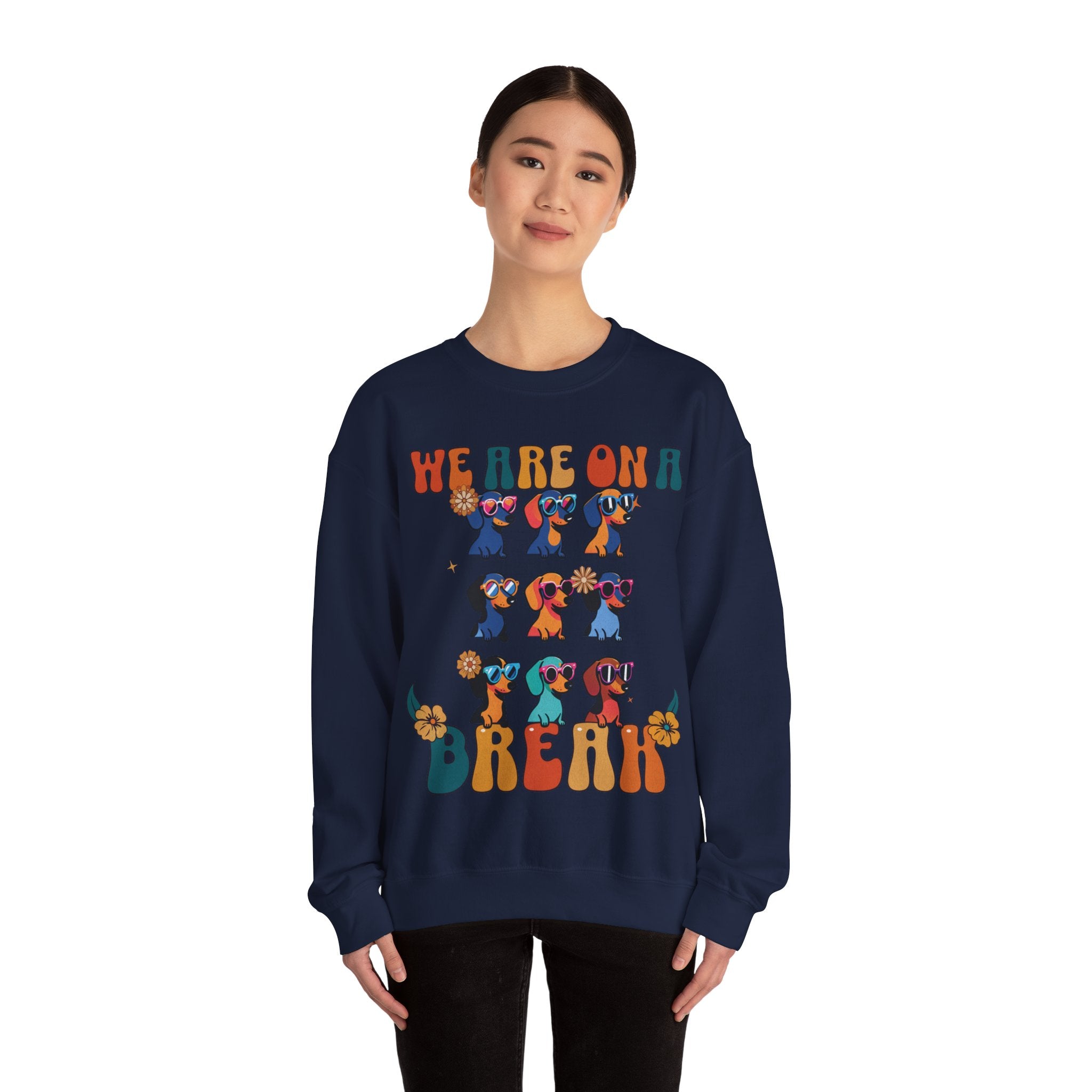 Dachshund Sweatshirt, Dachshund Mom Crewneck, Doxie Lover Gift, Wiener Owner Gift, Wiener Dog Mom Shirt, Funny Doxie Groovy Pullover