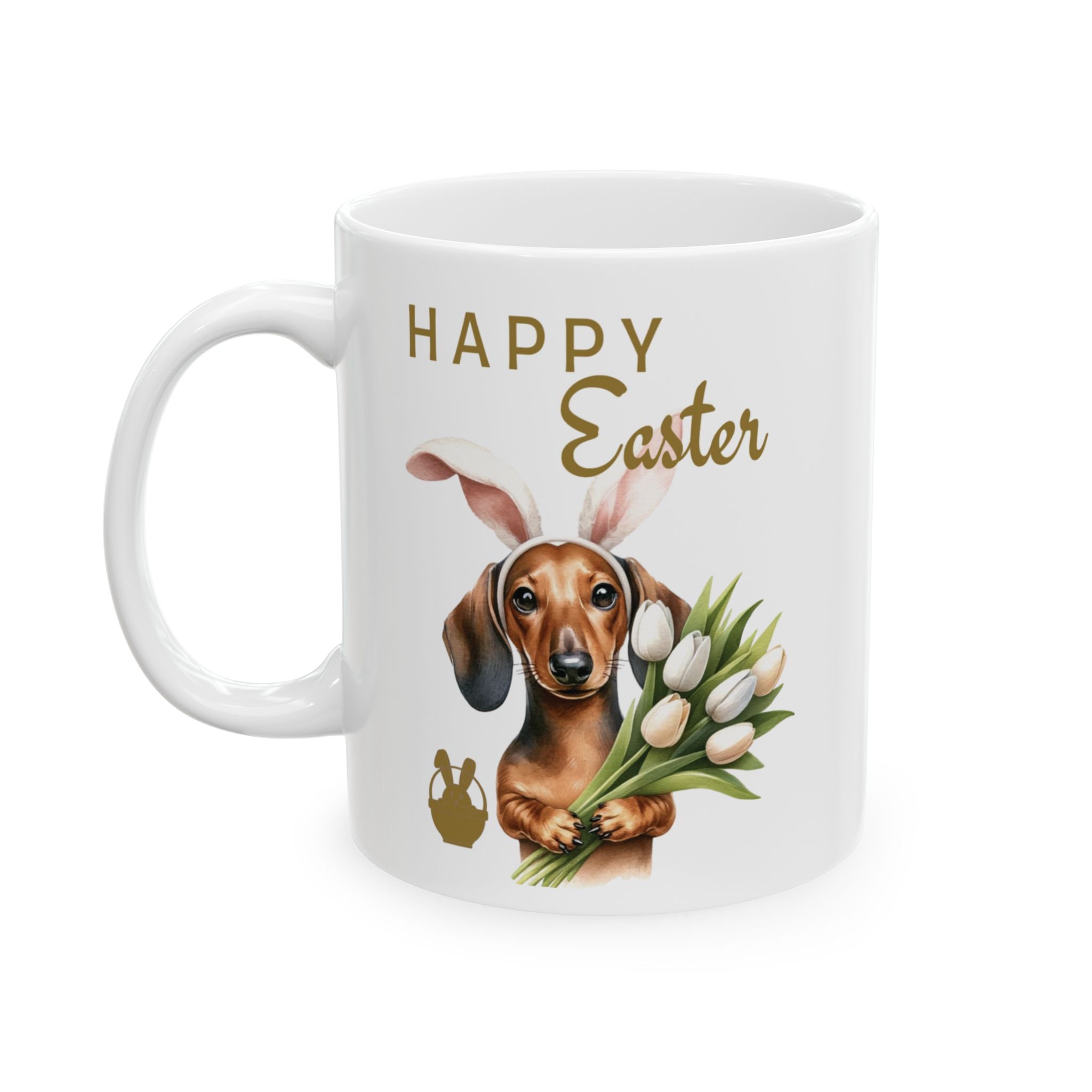 Dachshund Eastern Mug, Dachshund Happy Eastern Coffee Mug, Dachshund Parent Mug, Dachshund Owner Mug, Ceramic Mug, Wiener Lover Eastern Mug