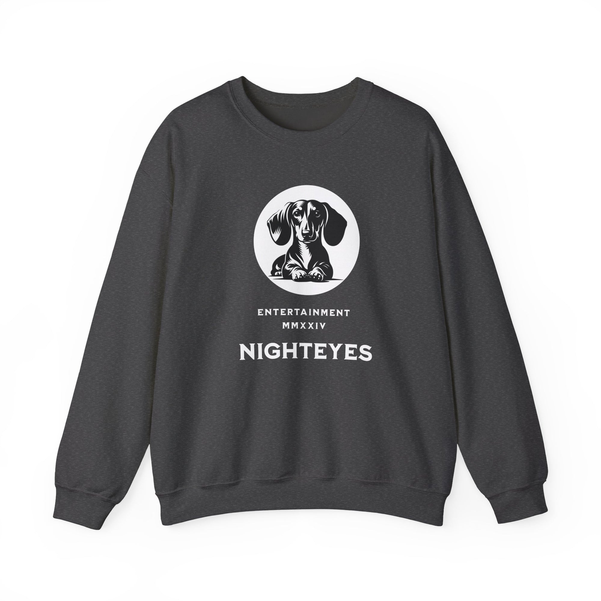 Dachshund Night Eyes Sweatshirt, Crewneck Dachshund, Dachshund Fun Apparel, Pet Sweater, Dachshund Pullover, Dog Mom Sweater, Pet Sweatshirt