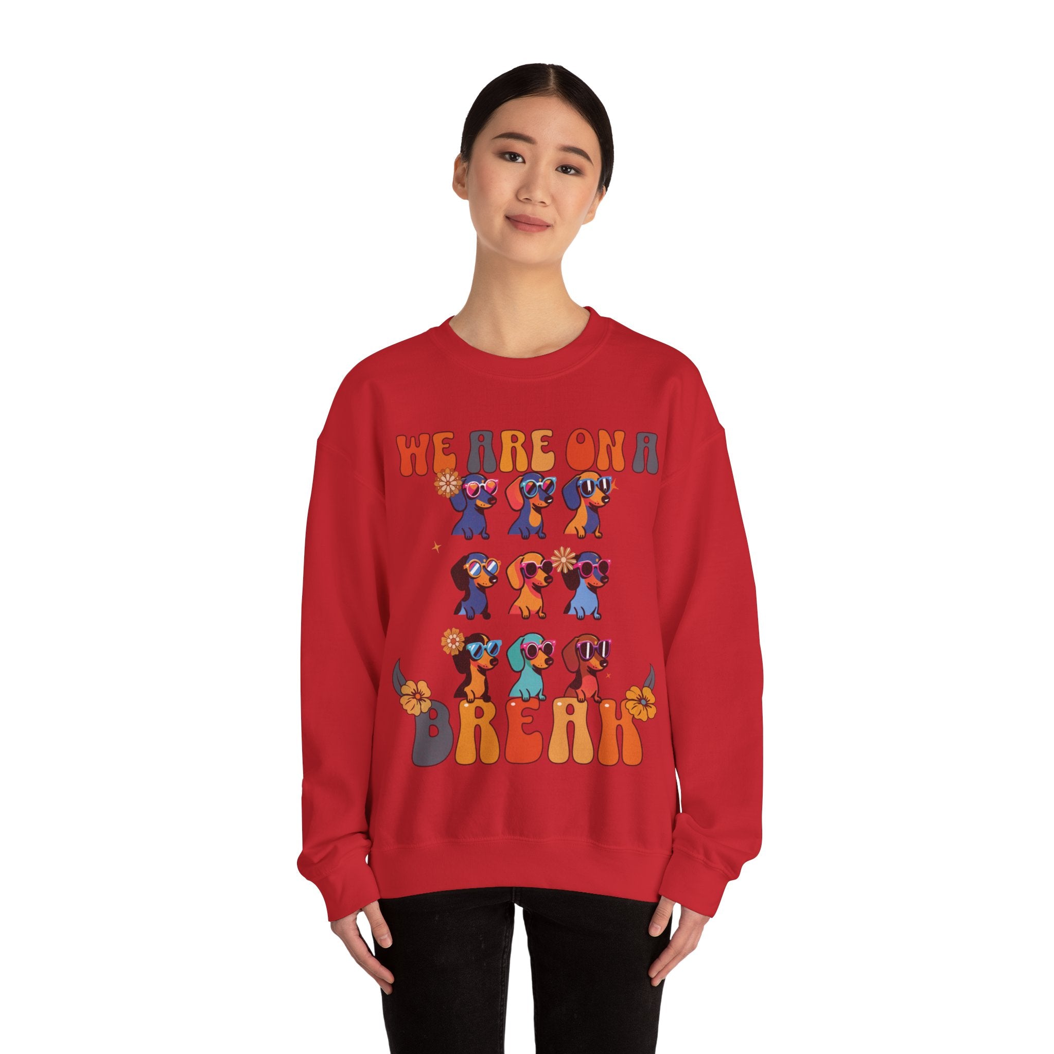 Dachshund Sweatshirt, Dachshund Mom Crewneck, Doxie Lover Gift, Wiener Owner Gift, Wiener Dog Mom Shirt, Funny Doxie Groovy Pullover