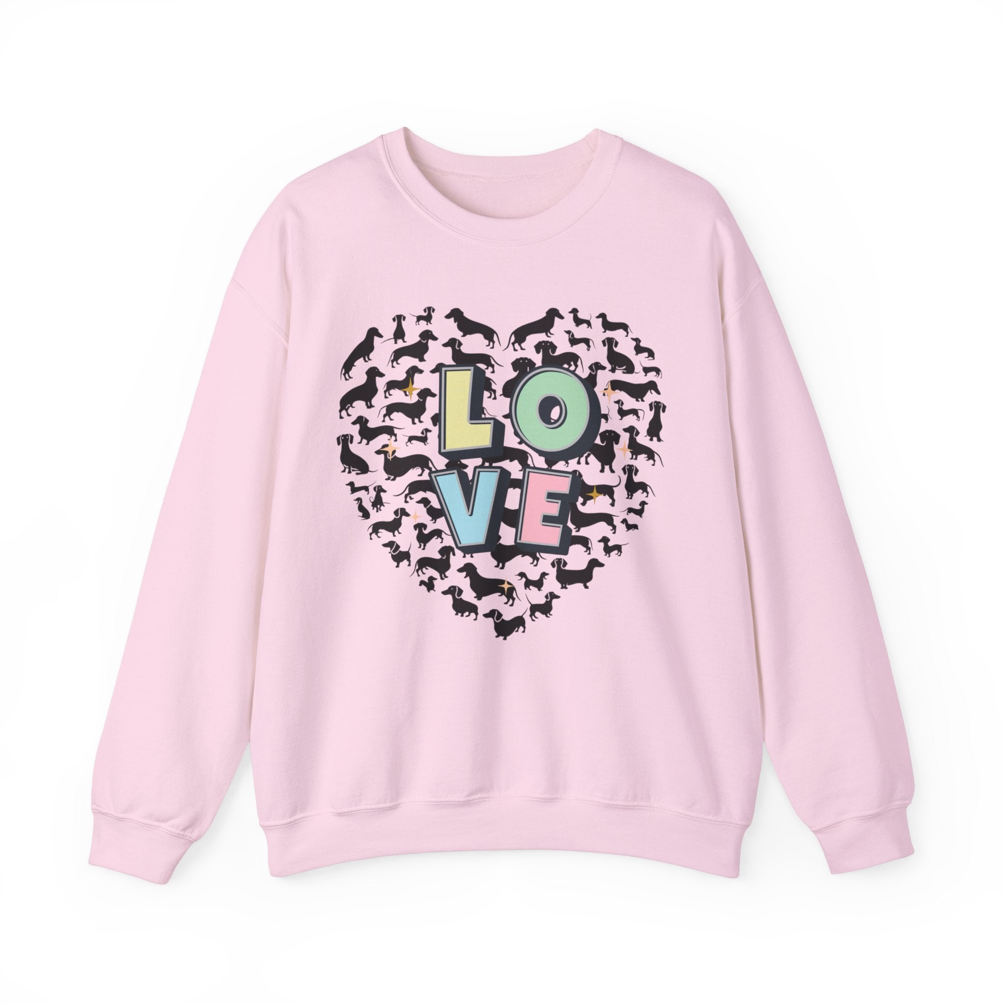 Dachshund Valentine Sweatshirt, Wiener sweater with love, Doxie Valentines Day Shirt, Dachshund Lover Gift, Dachshund Valentine pullup