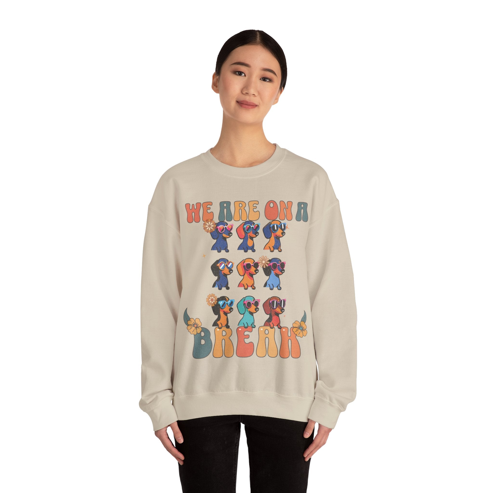 Dachshund Sweatshirt, Dachshund Mom Crewneck, Doxie Lover Gift, Wiener Owner Gift, Wiener Dog Mom Shirt, Funny Doxie Groovy Pullover