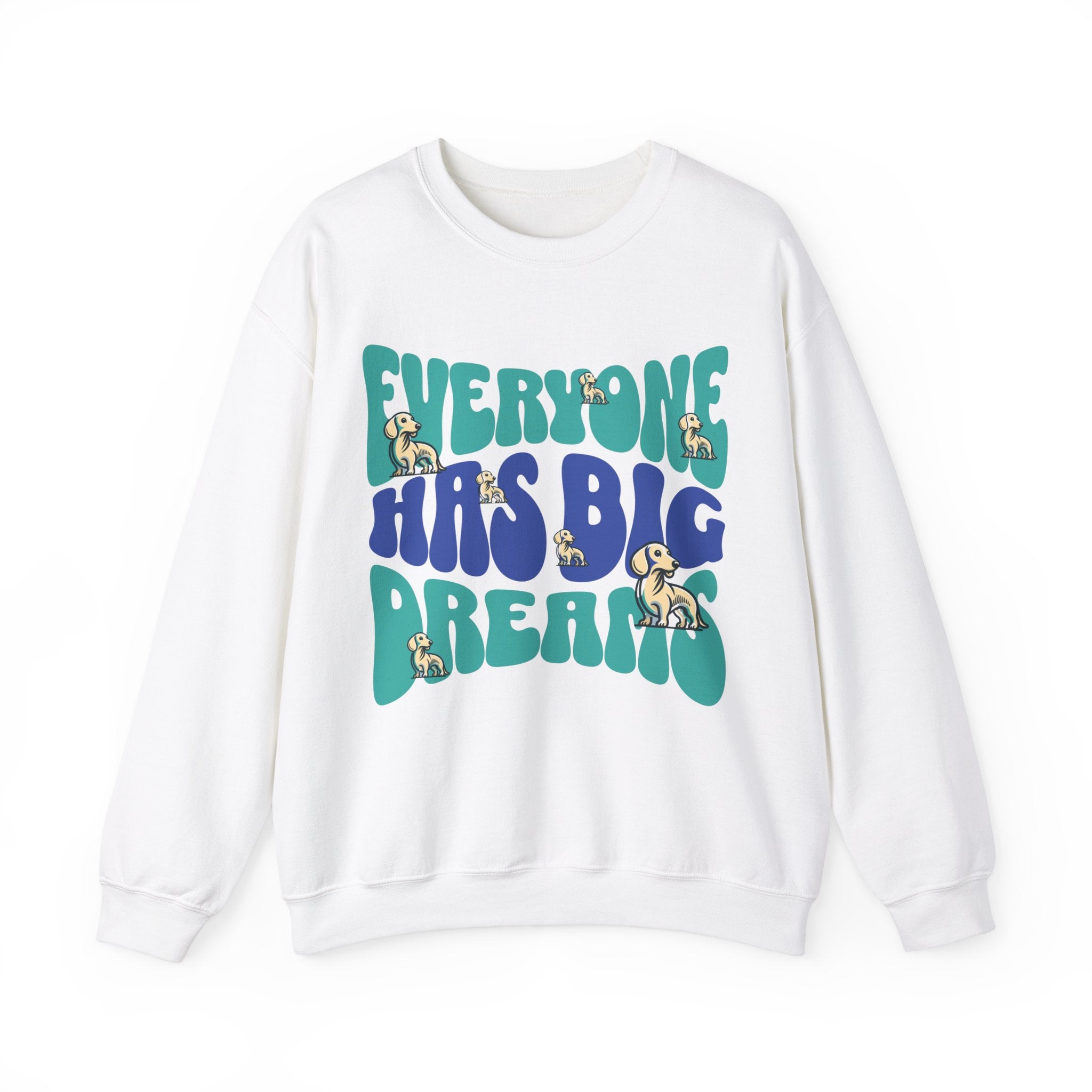 Dachshund Big Dream Sweatshirt, Dog Sweatshirt, Wiener Mom sweater, Sausage Dog Gift, Wiener Dog Lover Gift, Dog lover gift, Dog Mom Apparel