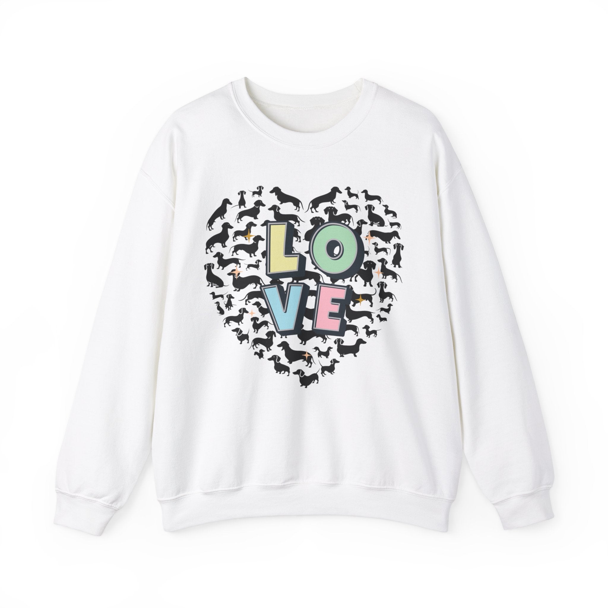 Dachshund Valentine Sweatshirt, Wiener sweater with love, Doxie Valentines Day Shirt, Dachshund Lover Gift, Dachshund Valentine pullup