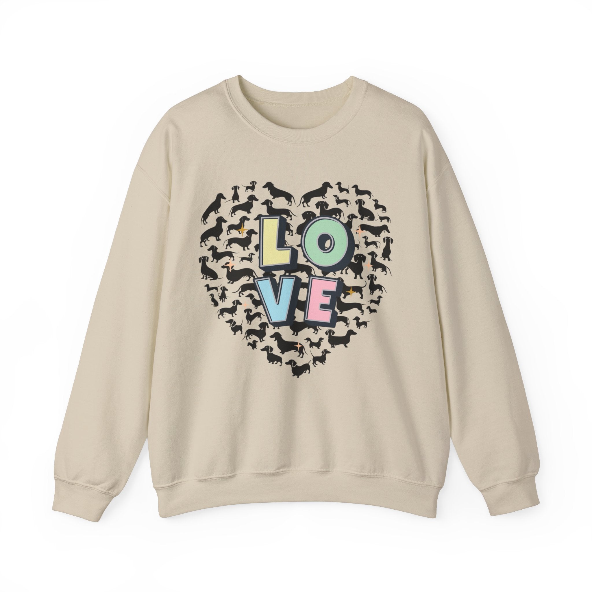 Dachshund Valentine Sweatshirt, Wiener sweater with love, Doxie Valentines Day Shirt, Dachshund Lover Gift, Dachshund Valentine pullup