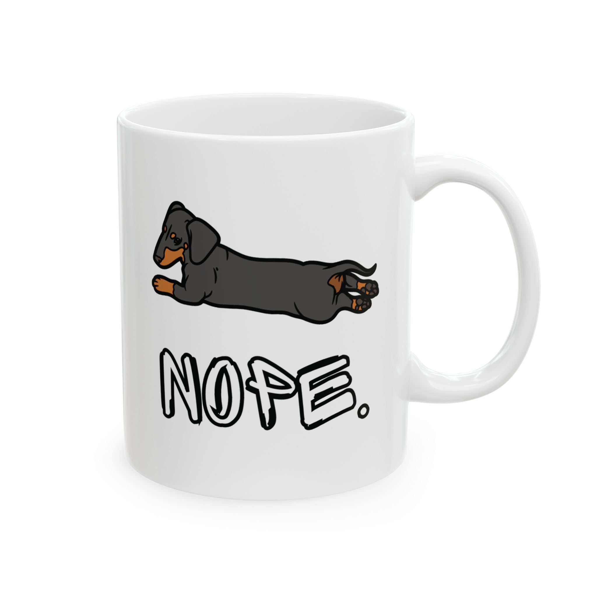 Dachshund Design Mug, Dachshund Print Coffee Mug, Dog Lover Drinking Gift, Dachshund Lover Mug, Dachshund Owner Cute Mug, Wiener Print Mug