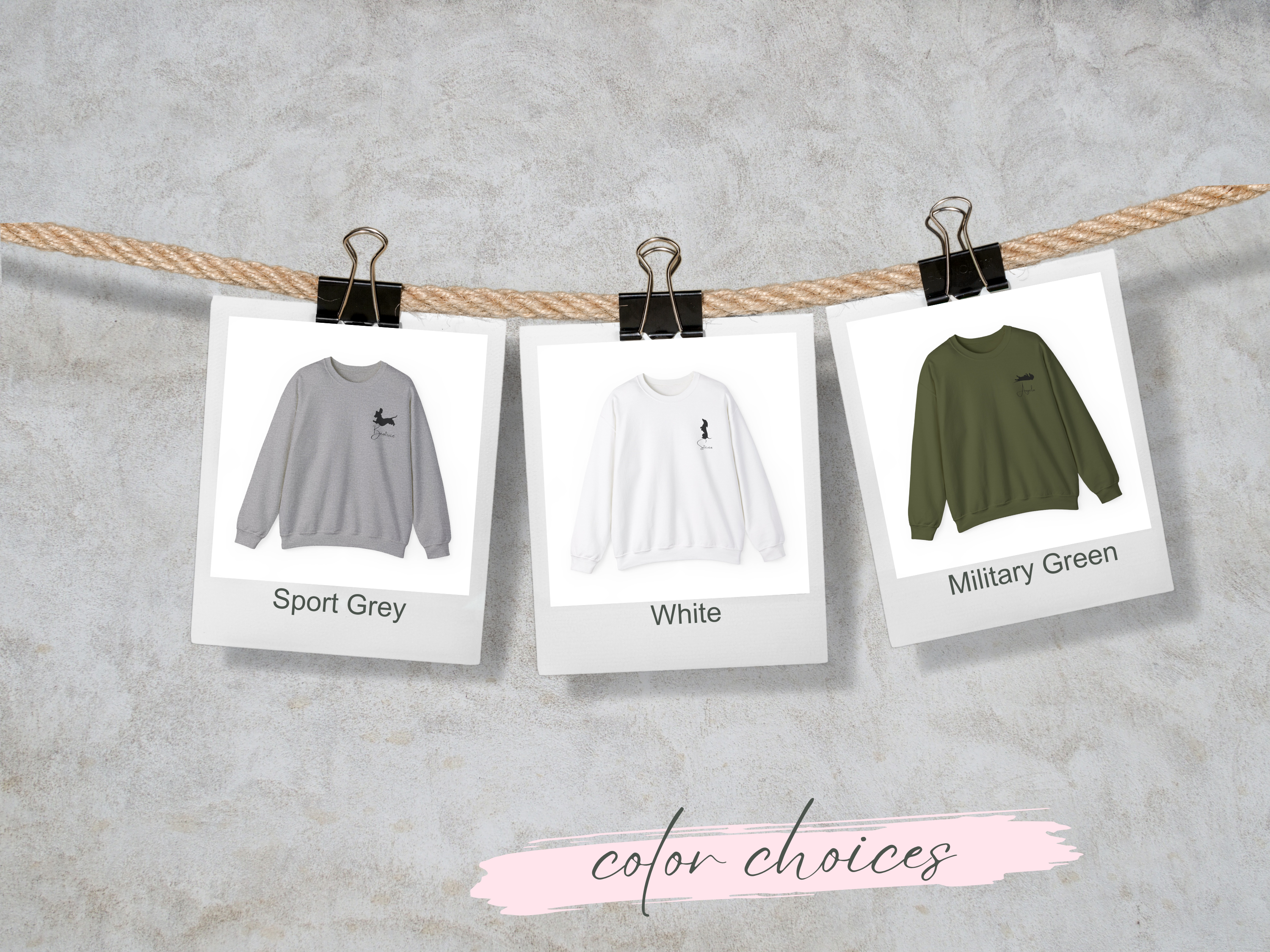 Customized Dog Silhouette Sweatshirt, Doxie lover shirt, Dog Name Sweater, Custom Pet Parent Sweatshirt, Personalized Pullover, Gift for Mom