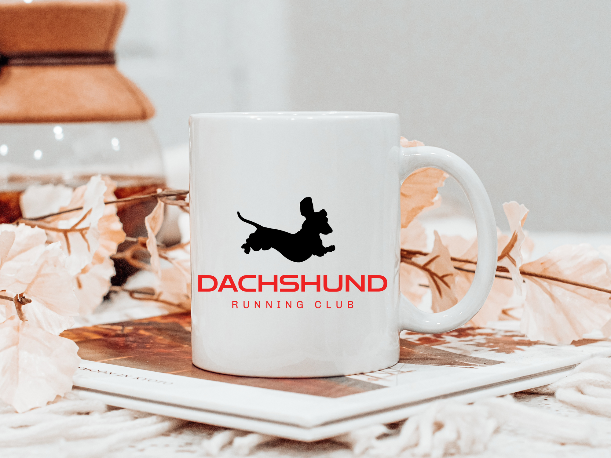 Dachshund Running Club Mug, Dachshund 11 oz Coffee Mug, Dachshund Gift, Dachshund Lover Mug, Dachshund Owner Cute Mug, Wiener Ceramic Mug