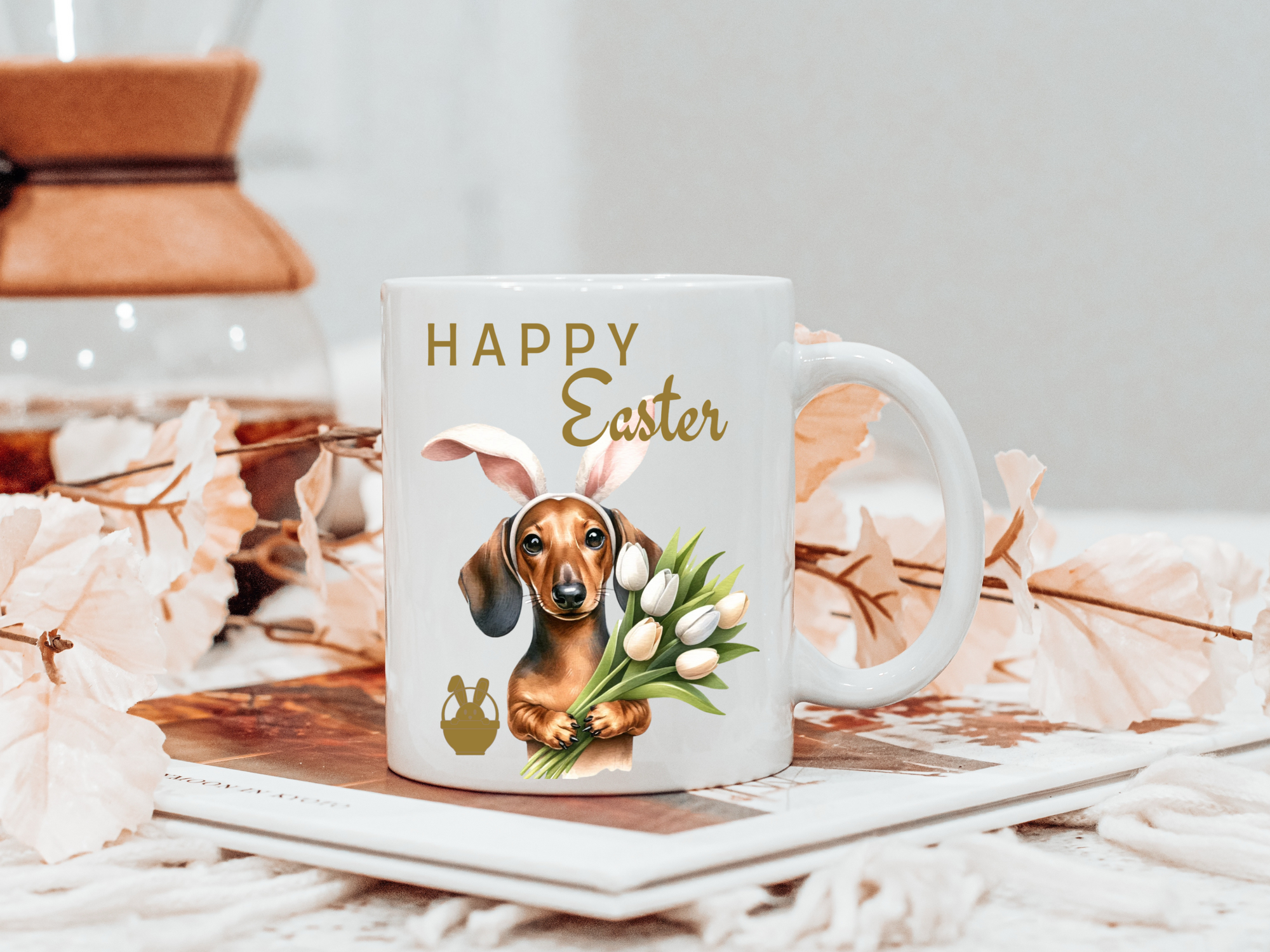 Dachshund Eastern Mug, Dachshund Happy Eastern Coffee Mug, Dachshund Parent Mug, Dachshund Owner Mug, Ceramic Mug, Wiener Lover Eastern Mug