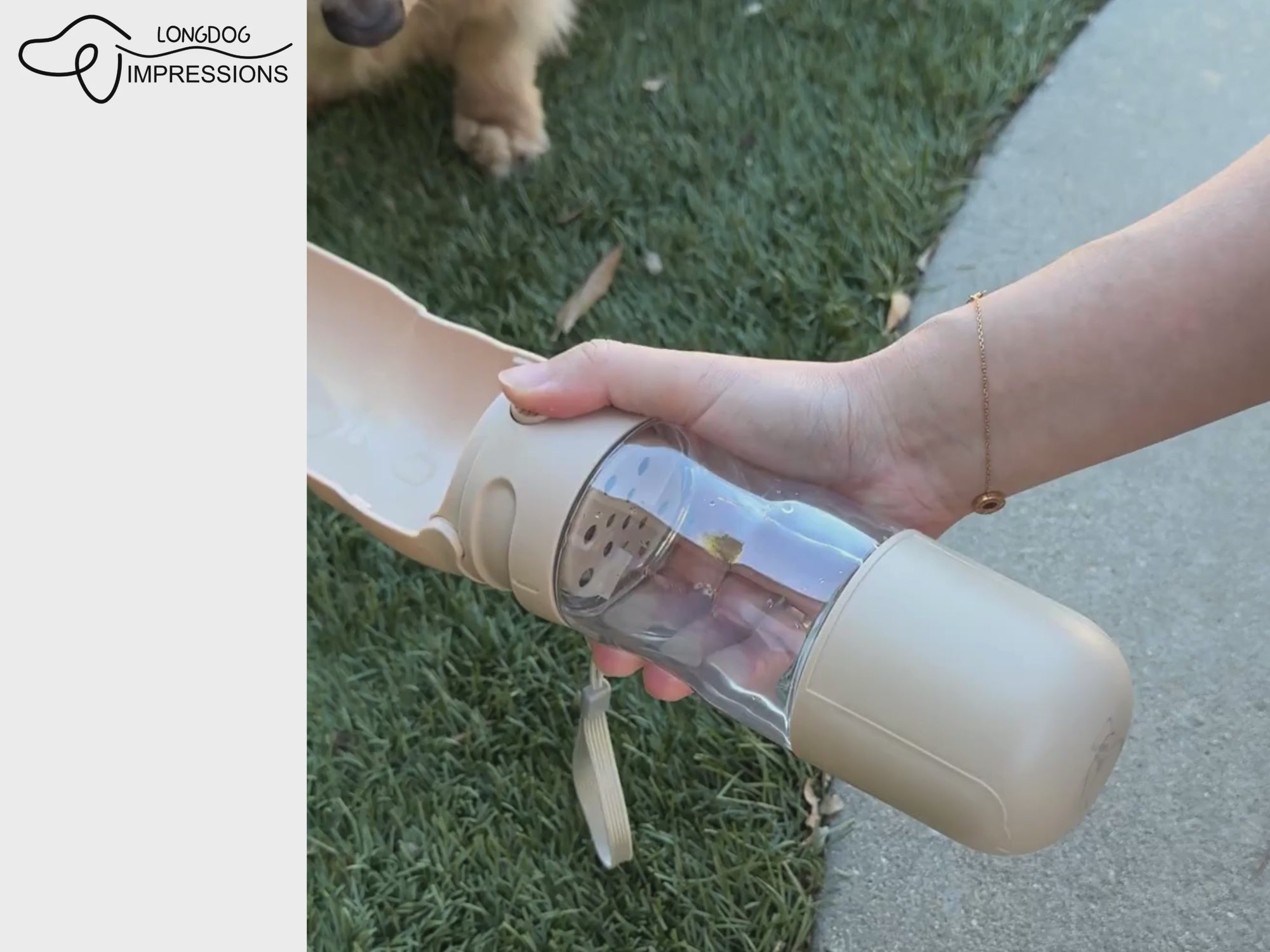 LONGDOG IMPRESSION 2 IN 1 Pet Water Bottle Video