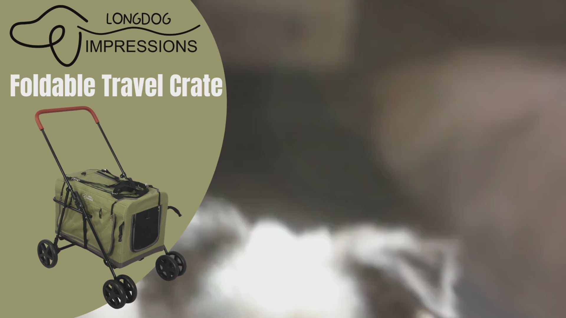 LONGDOG IMPRESSIONS Foldable Travel Crate Product Instruction